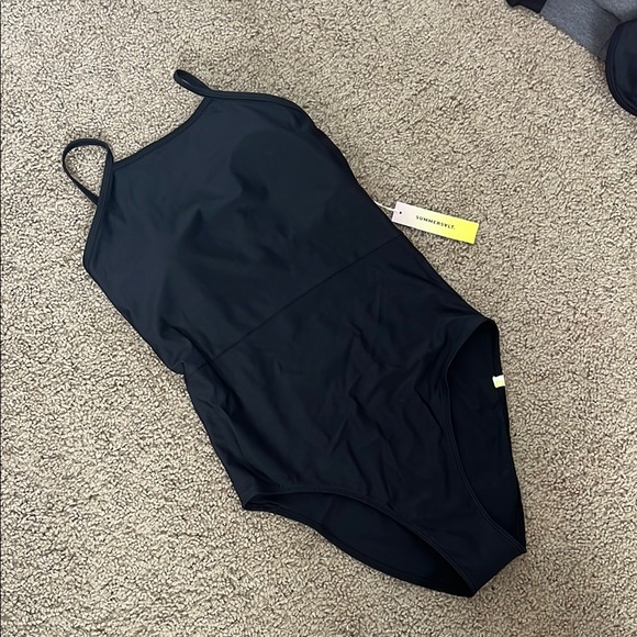 summersalt Other - Summersalt High Neck Black One Piece Swimsuit, NWT